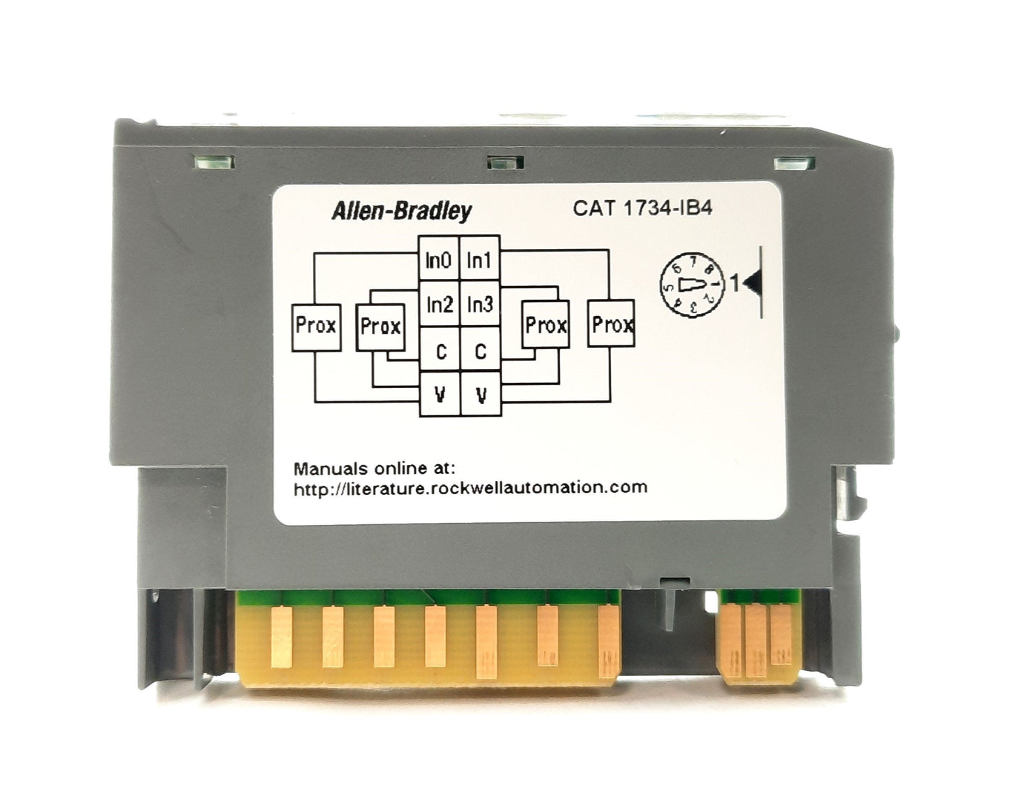 Used Allen Bradley 1734-IB4 I/O Input Module, 4-Channel, 24VDC 5mA Sinking