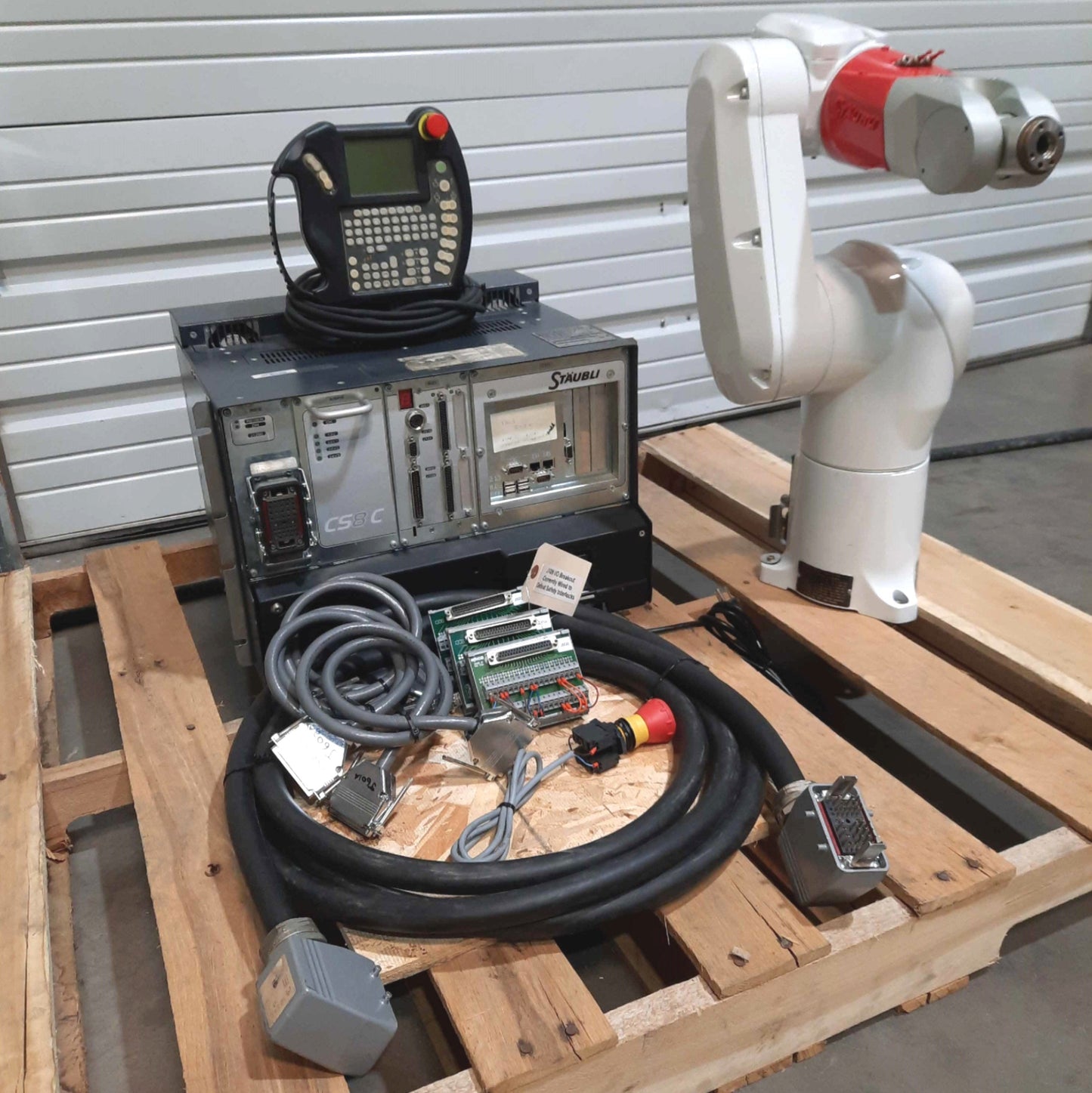 Used Staubli CS8C-TX40 Six Axis Robot System, 2.2kg Load, 515mm Reach, 115VAC 14.8A