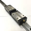 Used THK SSR15 Linear Ball Bearing Block Carriage Slides (x2) on 1350mm Guide Rail