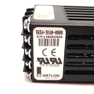 Used Watlow 965A-3KA0-0000 Temperature Controller, 100-240VAC, Solid State Relay Out