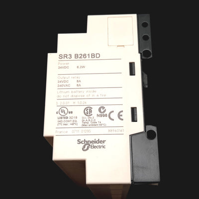 Used Schneider Electric SR3 B261BD Modular Smart Relay, 26 I/O, 16x Input, 10x Output