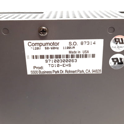 Used Parker Compumotor TQ10-EHS Servo Drive 120VAC 50/60Hz 320 oz./Inch Torque Rating