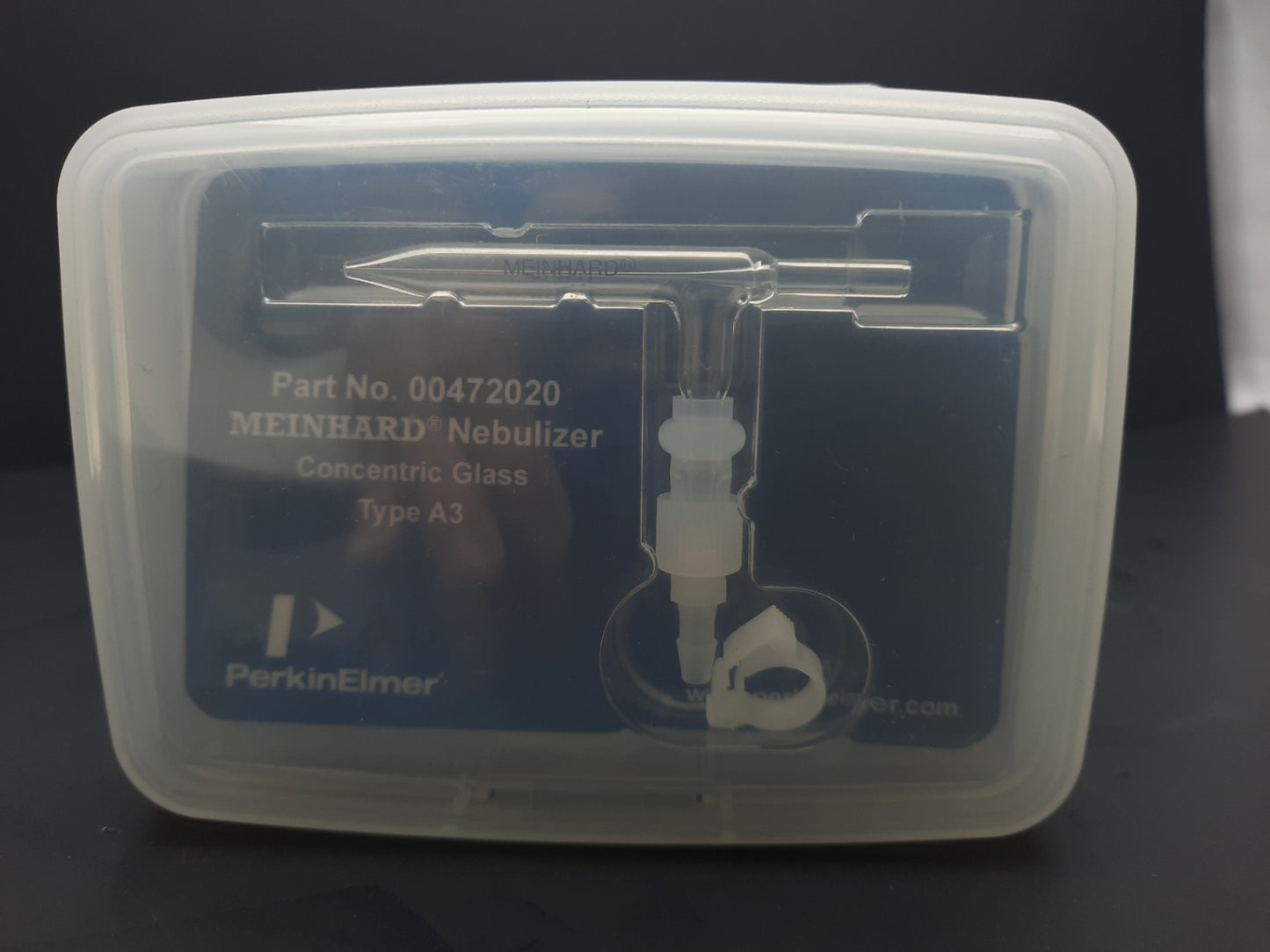 New Perkinelmer 00472020 Meinhard Neb. Concentric Glass Type A3 Optima Avio 3mL/Min