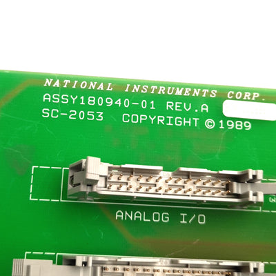 Used National Instruments 180940-01 Rev A Breakout I/O Board, 26/50-Pin Ribbon