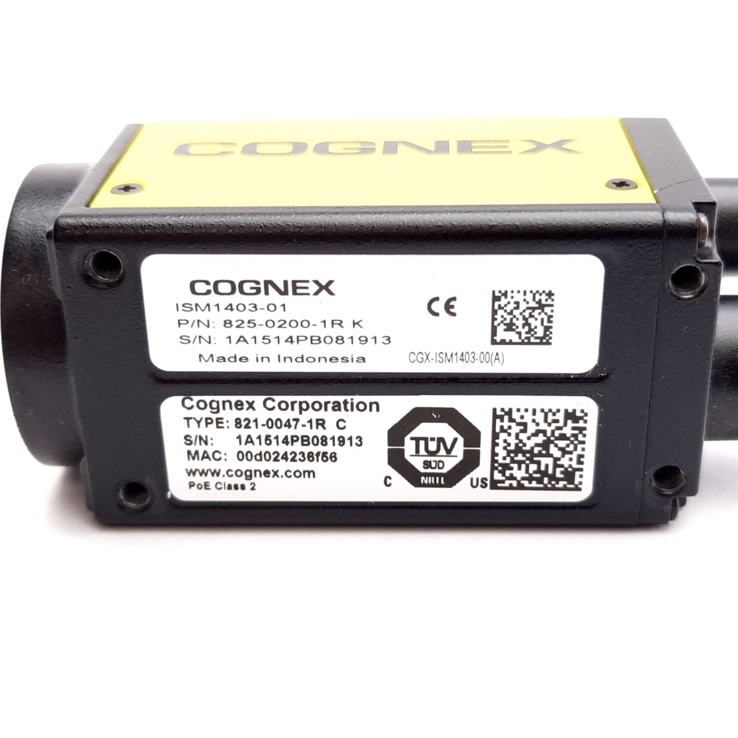 Used Cognex ISM1403-01 In-Sight Micro Vision System, 1/1.8" CCD, 1600 x 1200 Pixels