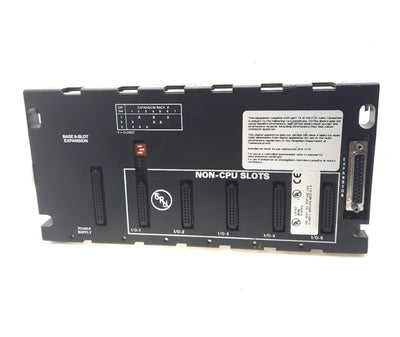 Used GE Fanuc IC693CHS398G 90-30 PLC Backplane/Base, 5-Slot Expansion, EMI Enhanced