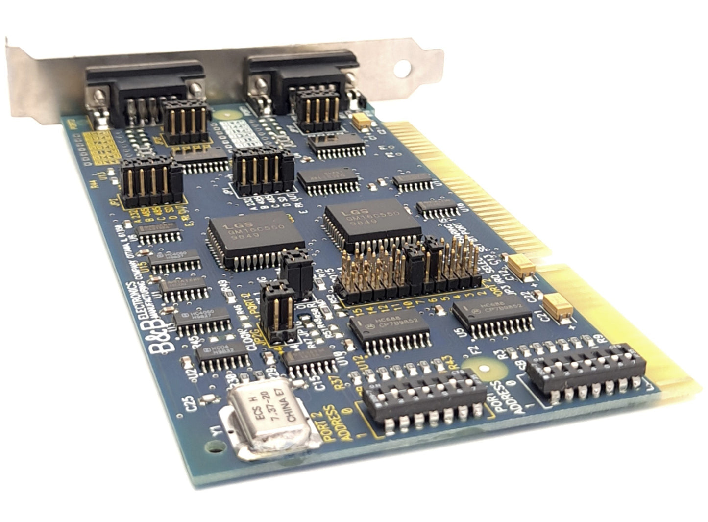 New Other B&B Electronics 3PXCC2A Serial Card, 2x 9-Pin Male D-Sub Connectors, 0.65-2.5V