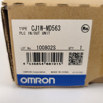 New Omron CJ1W-MD563 Digital PLC I/O Unit 32 5VDC TTL Inputs, 32 5VDC TTL Outputs