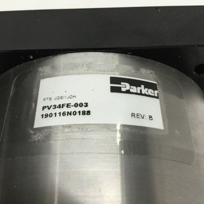 Used Parker PV34FE-003 Planetary Gearhead, 3:1 Ratio, NEMA 34, 310 in-lb, Ø1/2" Shaft