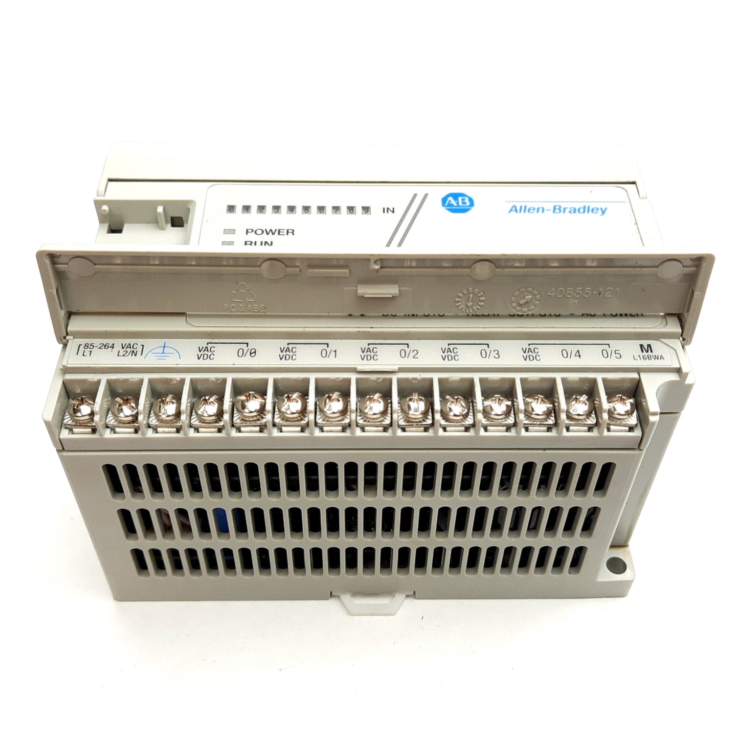 Used Allen Bradley 1761-L16BWA MicroLogix 1000 PLC Controller 120-240VAC, 10-In 6-Out