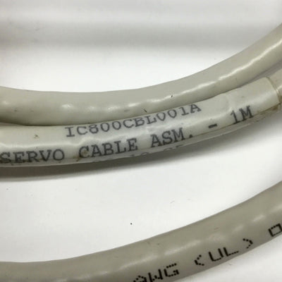 Used FANUC GE IC800CBL001A Digital Servo Command Signal Cable, 1m Long