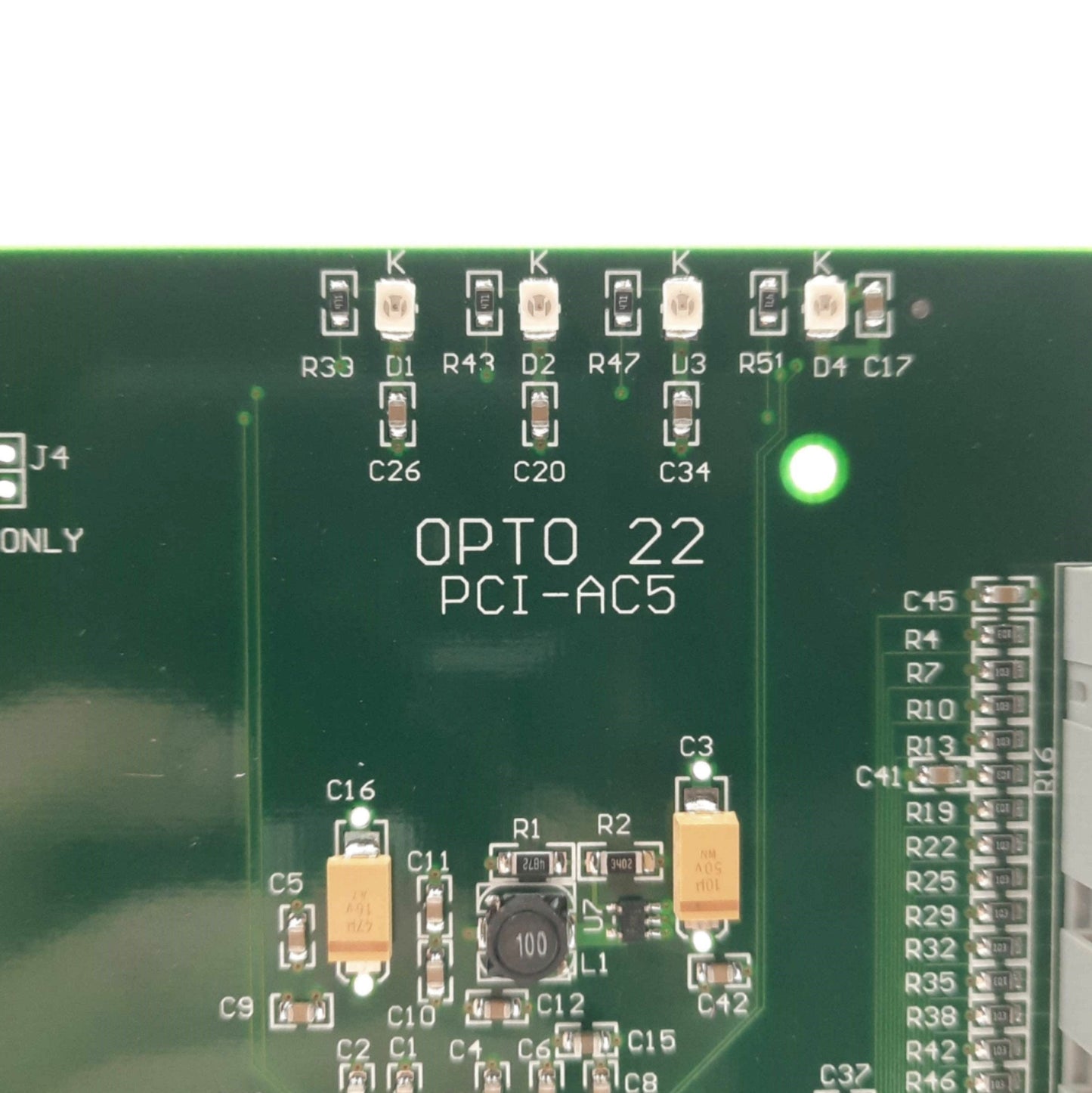 Used OPTO 22 PCI-AC5 Direct I/O Adapter Card, PC w/ 33MHz PCI BUS to Digital I/O Rack