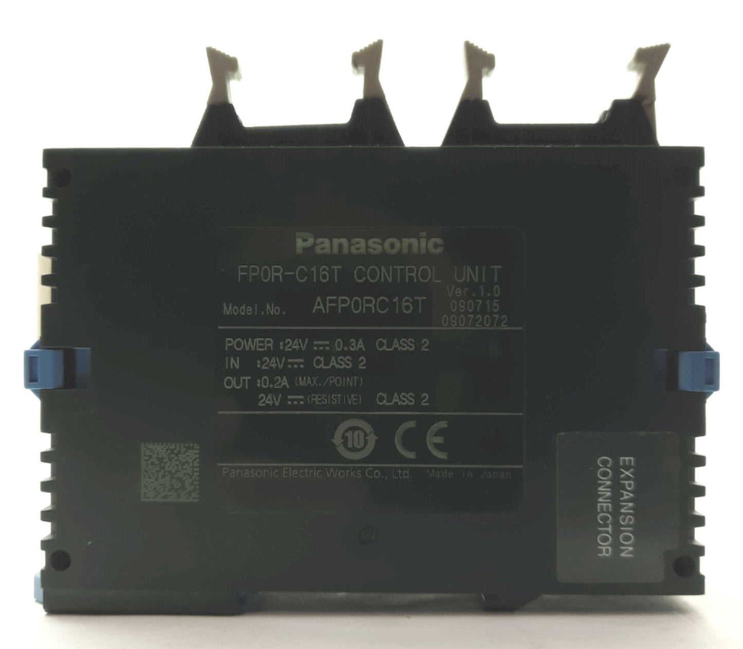 Used Panasonic AFP0RC16T PLC, 16k mem, 8x In 24VDC, 8x NPN Out, USB, RS232, 24VDC