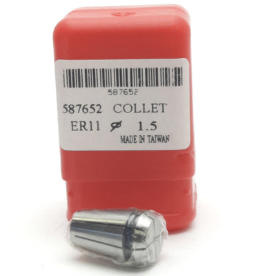 Used Accupro 587652 Collet, ER11 Series, 1 to 1.5mm, Size: 1.5mm