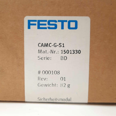 New FESTO CAMC-G-S1 STO Safety Module, Safe Torque Off, for CMMP-AS-...-M3 Drive