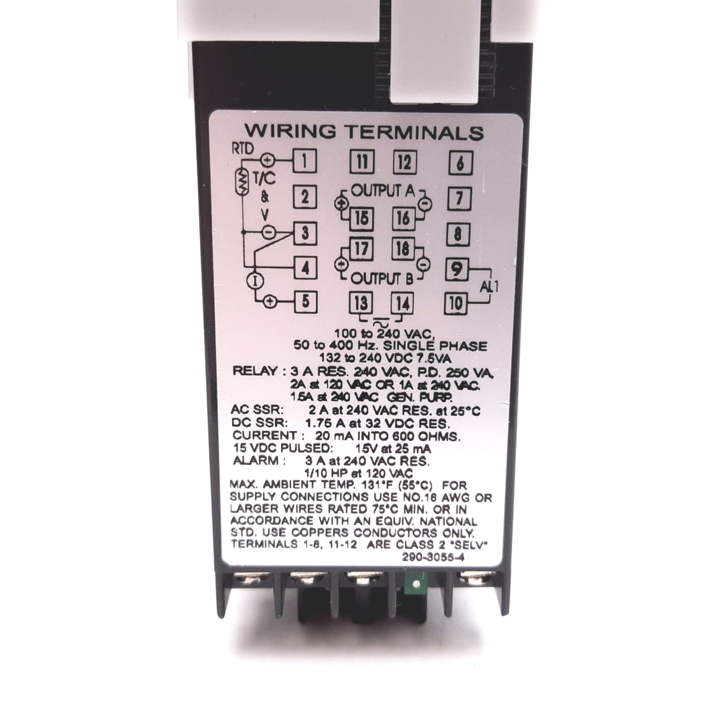 Used Love Controls 16A2120-924 Temperature Controller, 100-240VAC / 132-240VDC