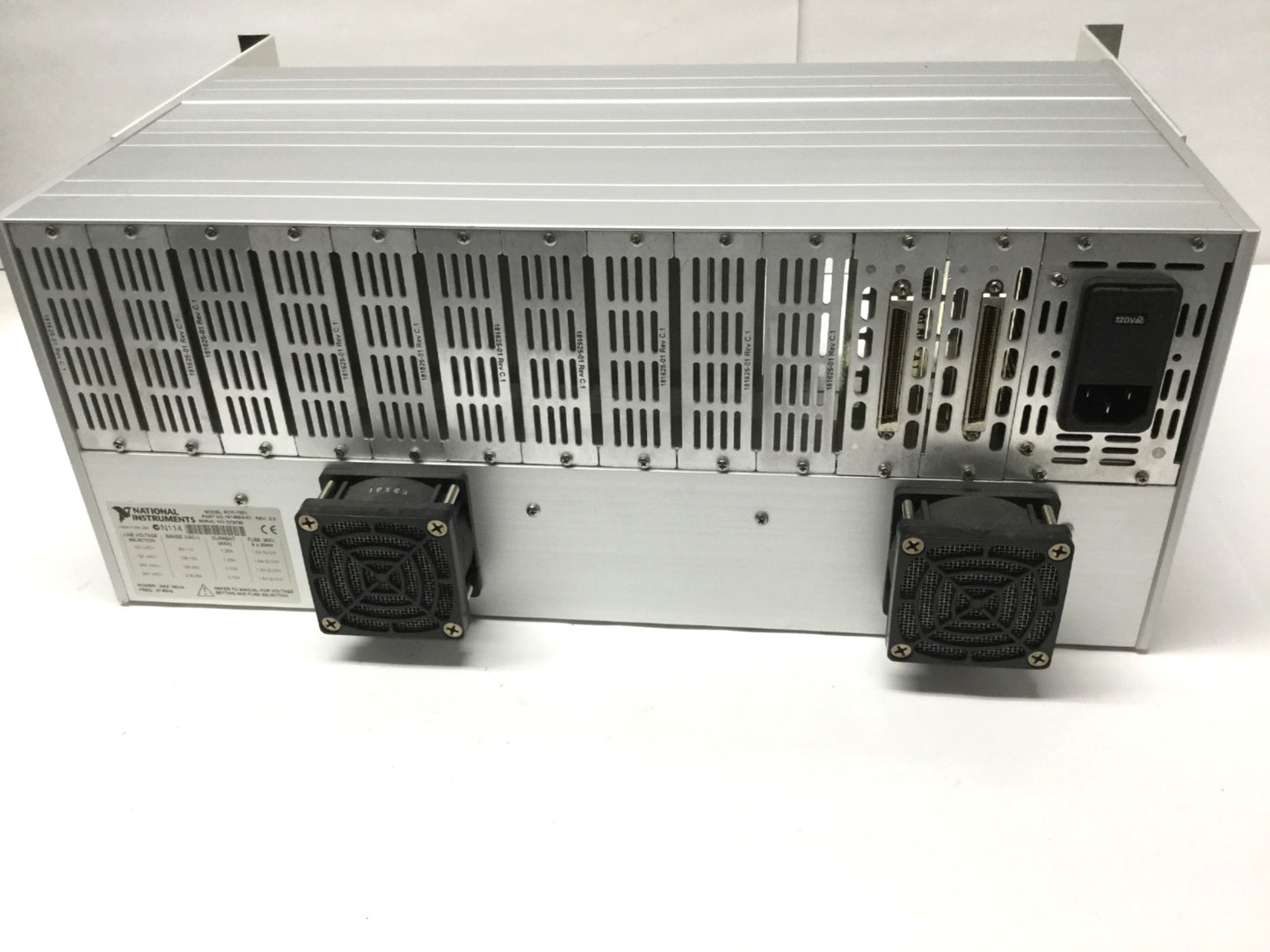 Used National Instruments SCXI-1001 12-Slot AC I/O Chassis 120VAC w/Rack Mount Kit