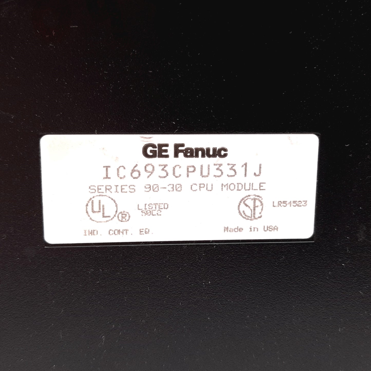 Used GE Fanuc IC693CPU331J Series 90-30 CPU Module, 4KB Register Memory 16-Bit System
