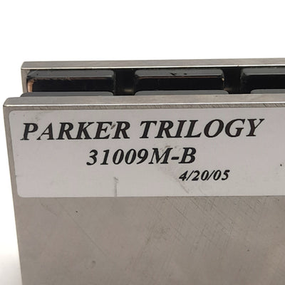 Used Parker Trilogy 31009M-B Linear Motor Magnet Track, 9.6" Long, Black Epoxy Magnet