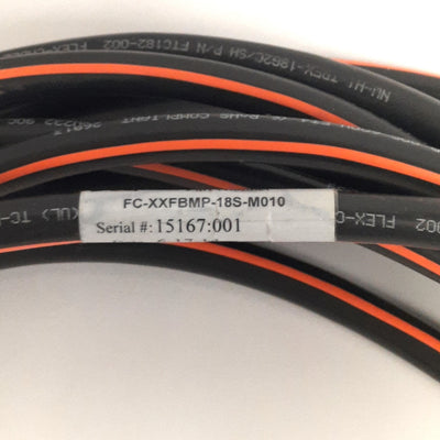 New Flex Cable FC-XXFBMP-18S-M010 Motor Brake Cable, 18AWG, 10m, 4-Pin