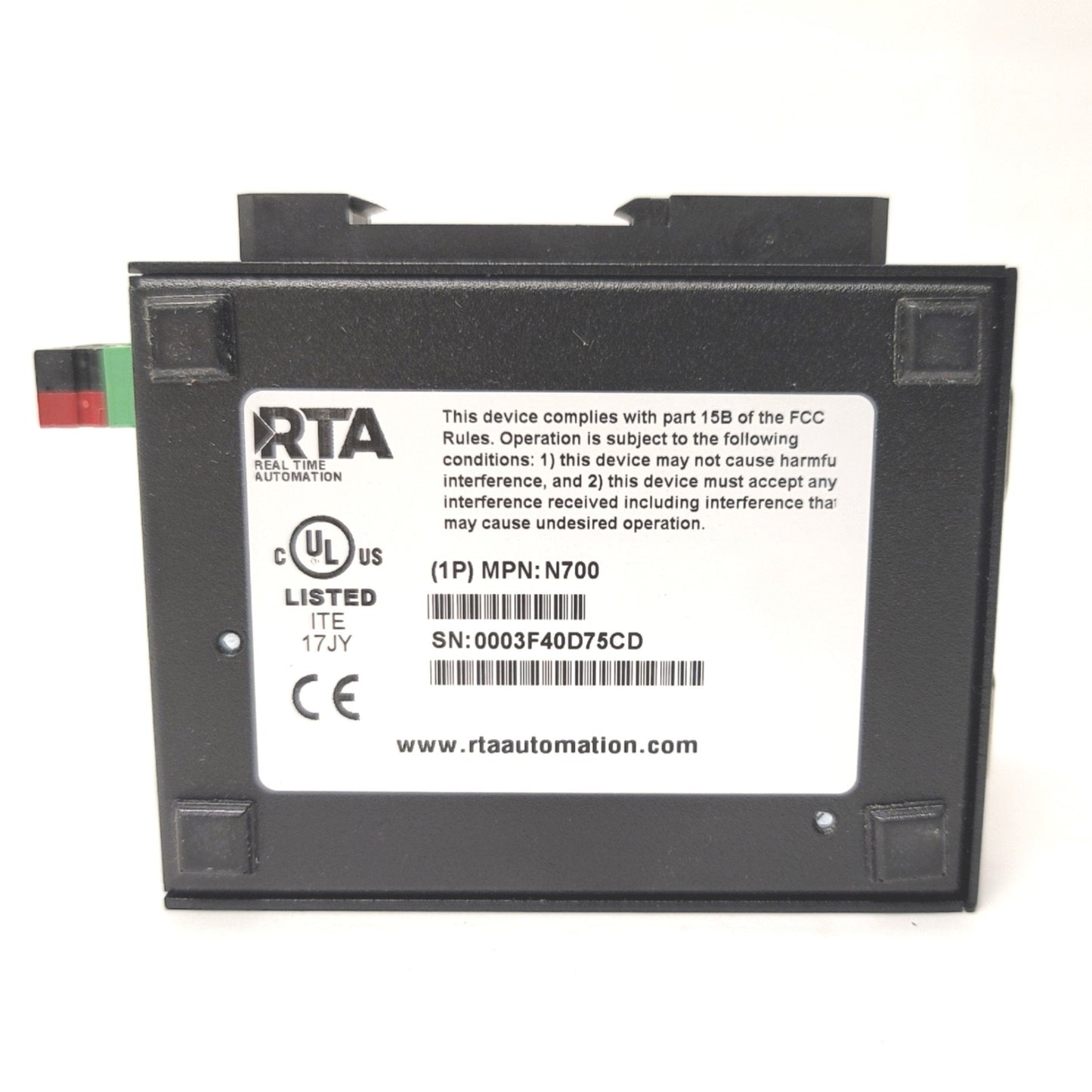 New RTA 435NBX-N700 ASXII To Allen Bradley PLC Gateway, Ethernet, 2x DB9, 12-24VDC