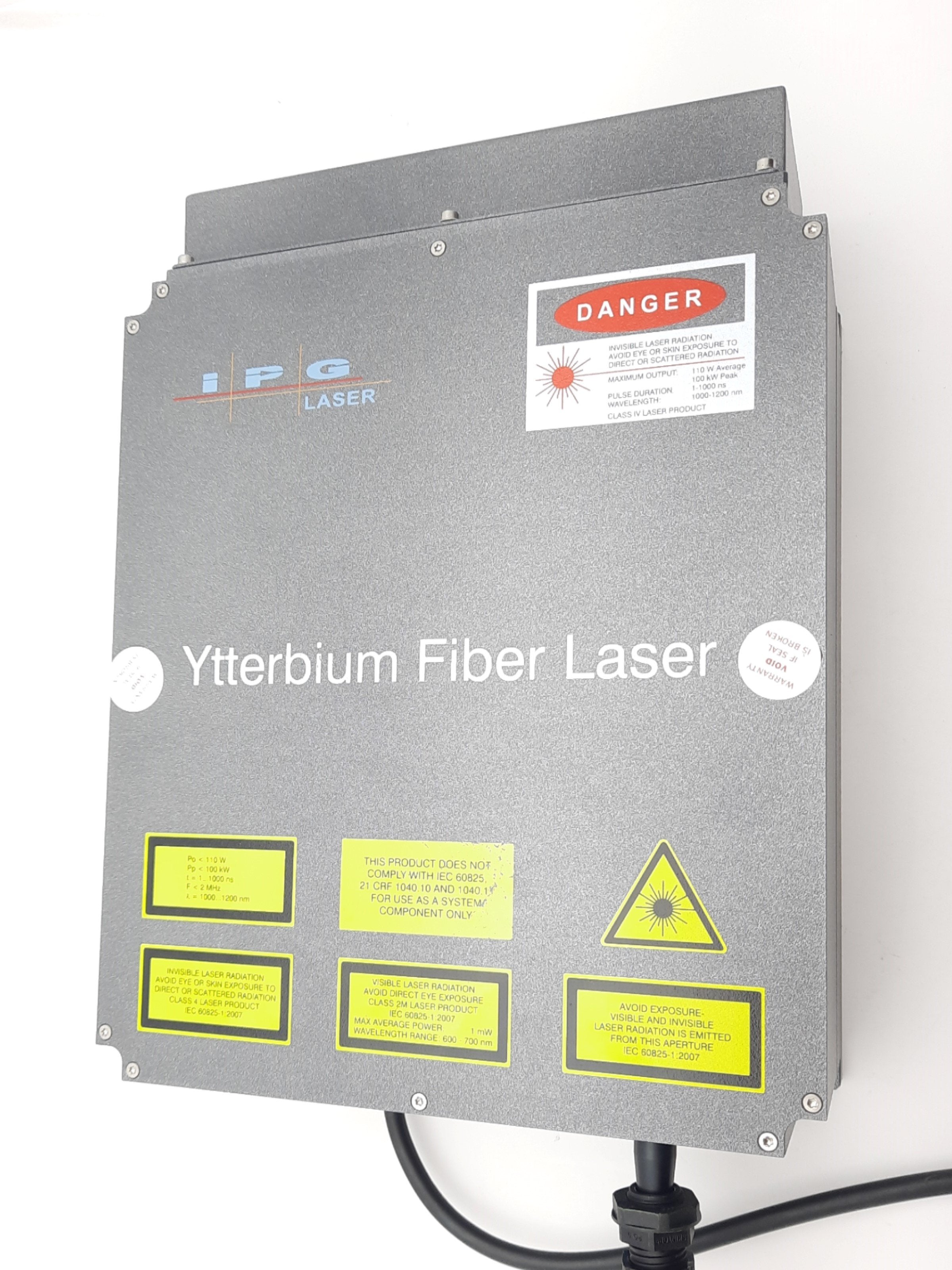 New IPG Photonics YLP-0.5/100/20/10-HC Ytterbium Fiber Laser, 10W, 1064nm  24VDC 100W