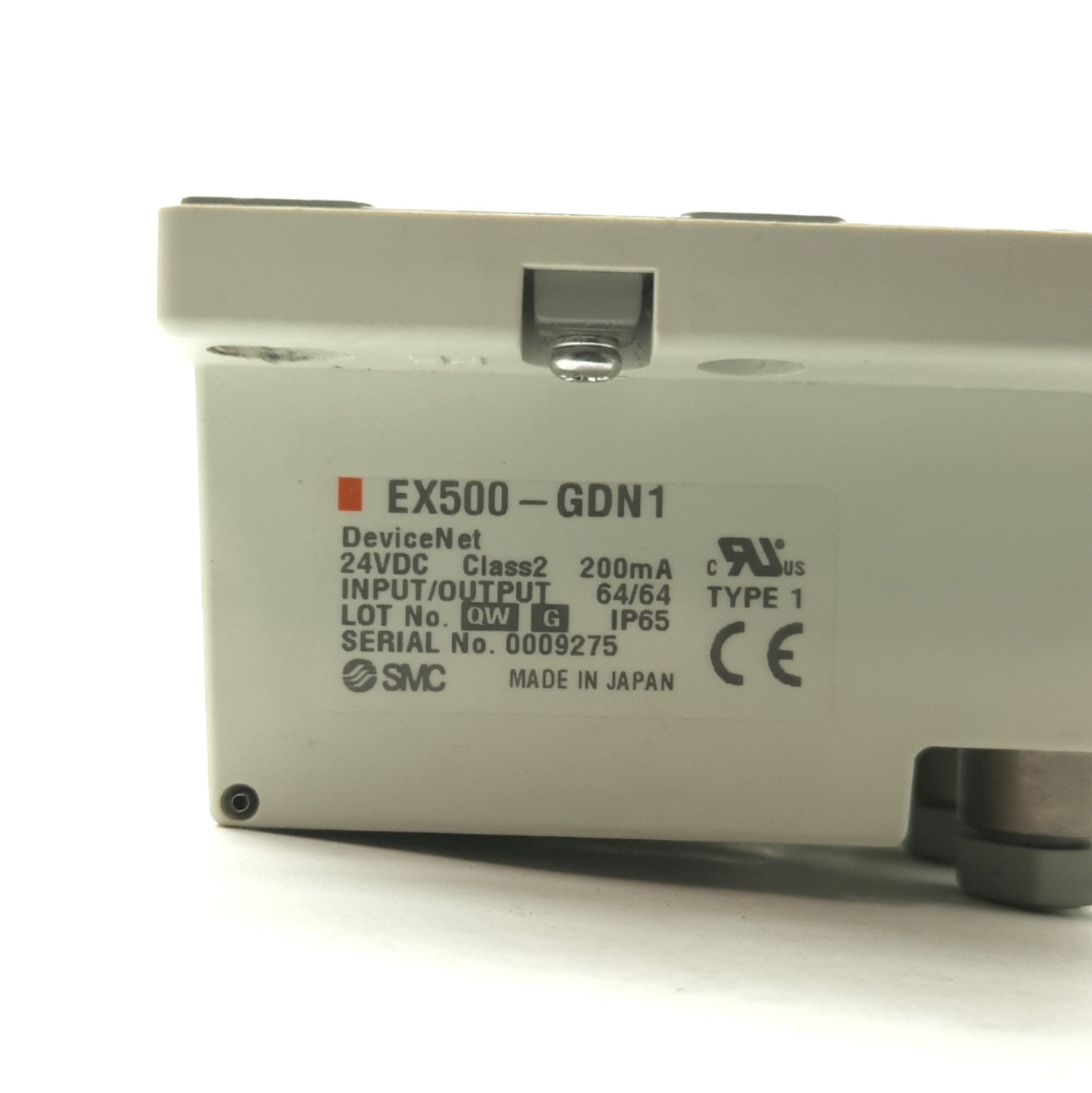 Used SMC EX500-GDN1 Valve/Sensor DeviceNet Serial Interface/Gateway, 64x I/O, 24VDC