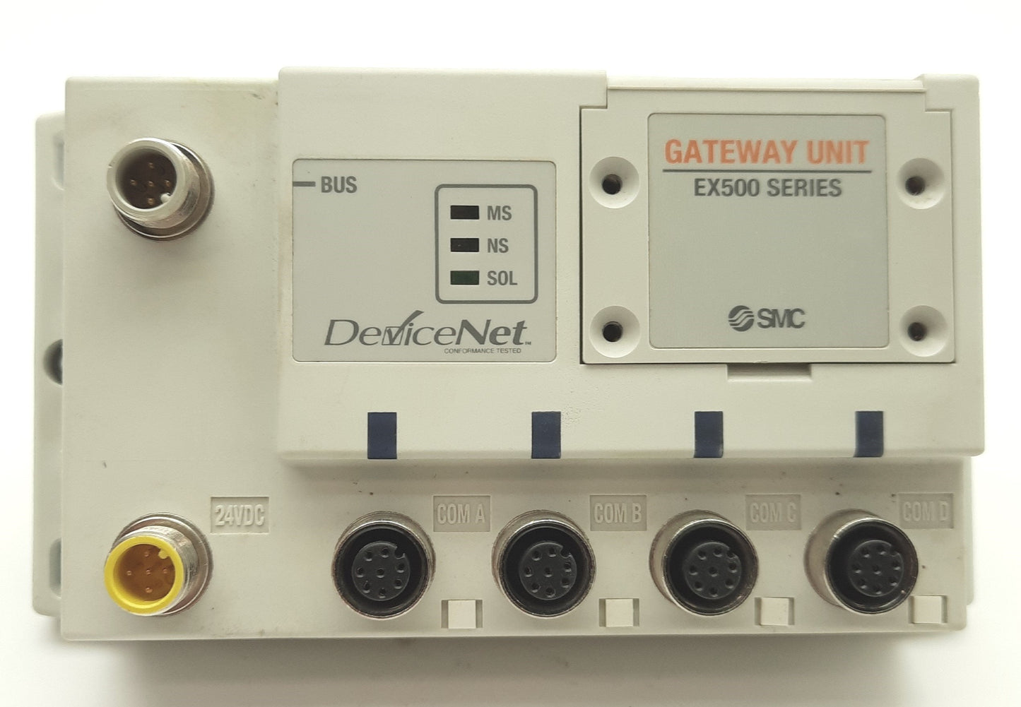 Used SMC EX500-GDN1 Valve/Sensor DeviceNet Serial Interface/Gateway, 64x I/O, 24VDC