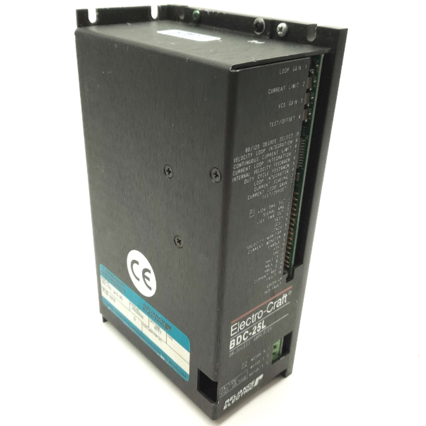 Used Reliance Electric BDC-25L Electro-Craft DC Servo Amplifier 25-130VAC Supply