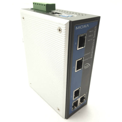 Used MOXA EDS-405A Managed EtherDevice Switch, 8 Ethernet Ports, RS-232, 12-45VDC