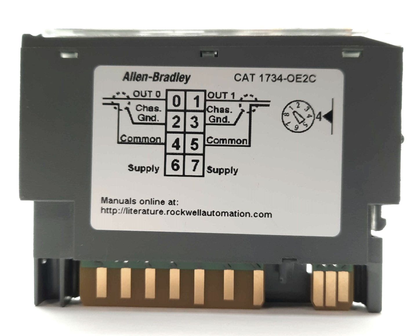 New Other Allen Bradley 1734-OE2C Ser. C Analog Output Module, 2-Channel, 0/4-20mA, 24VDC