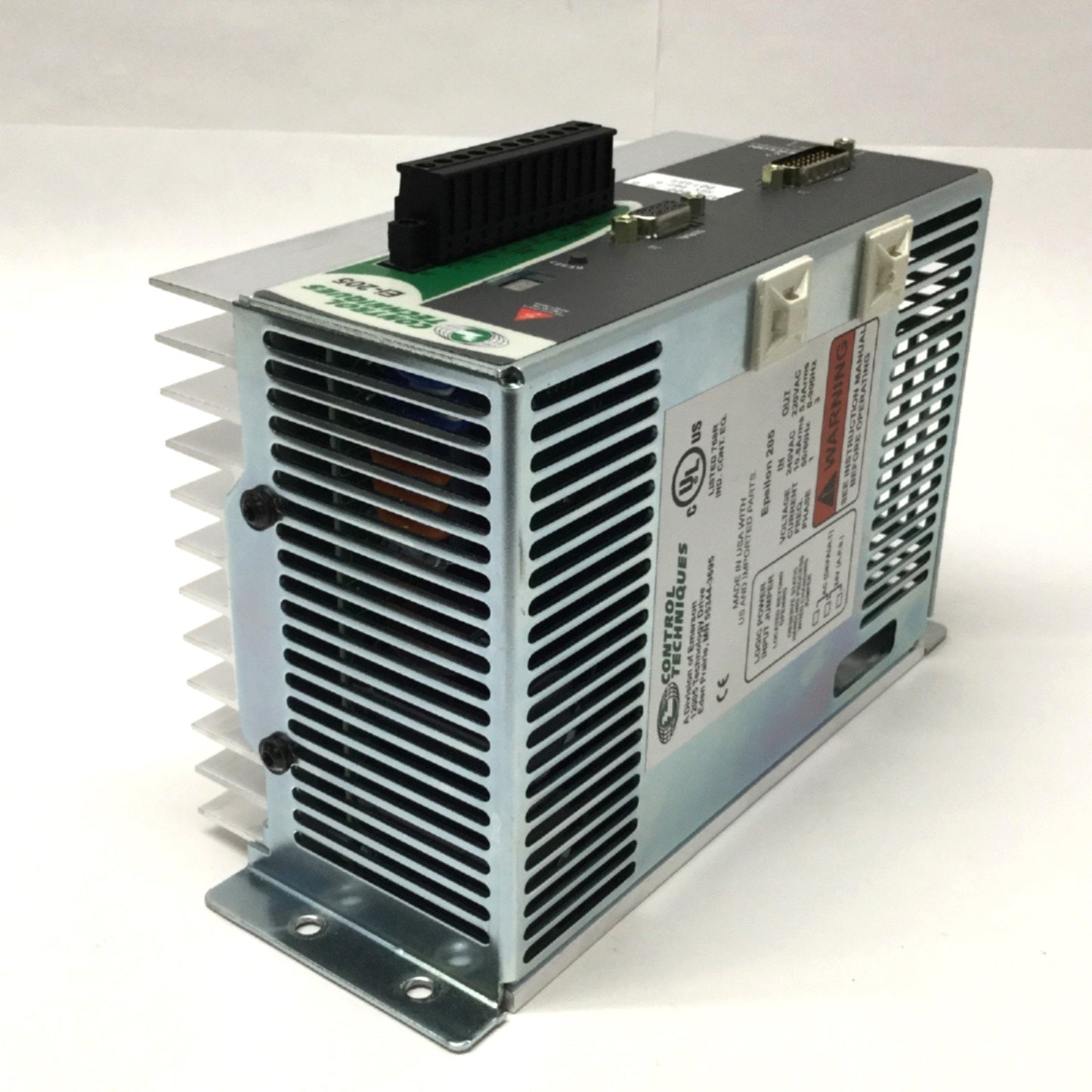 Used Control Techniques EI-205-00-0C7 AC Servo Drive 1PH 240V In, 3PH 220V 5A Out