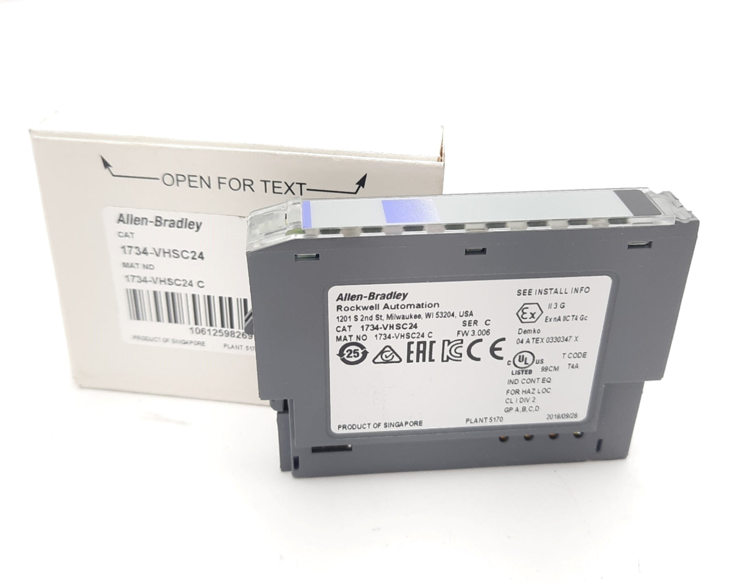 New Allen Bradley 1734-VHSC24 Counter Module POINT I/O, Very High Speed 1 Channel