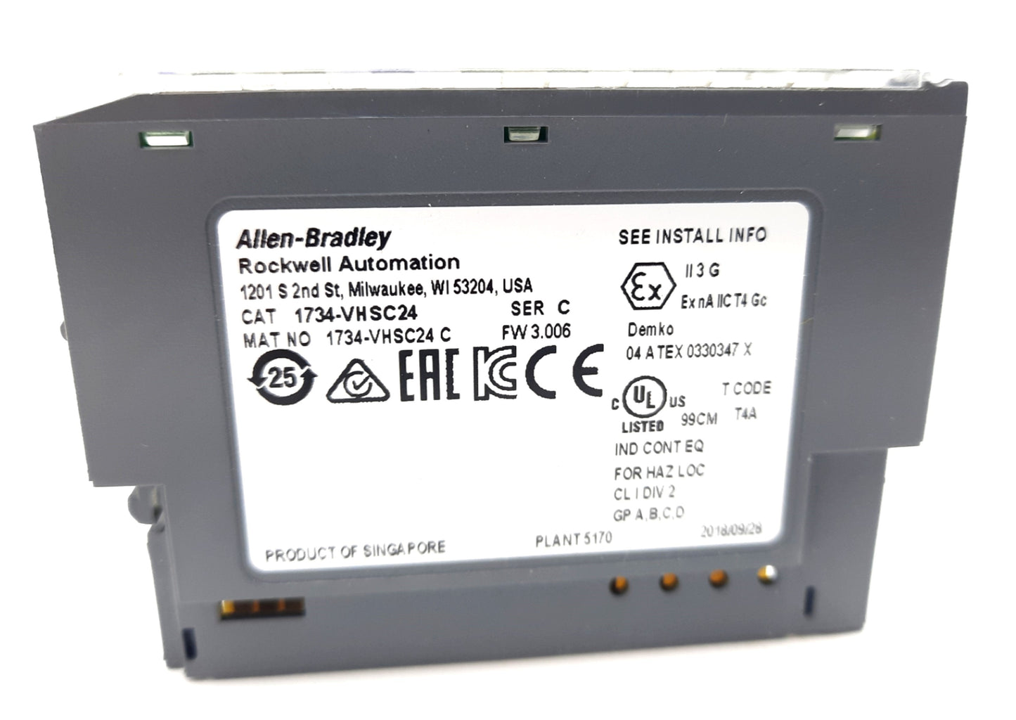 New Allen Bradley 1734-VHSC24 Counter Module POINT I/O, Very High Speed 1 Channel