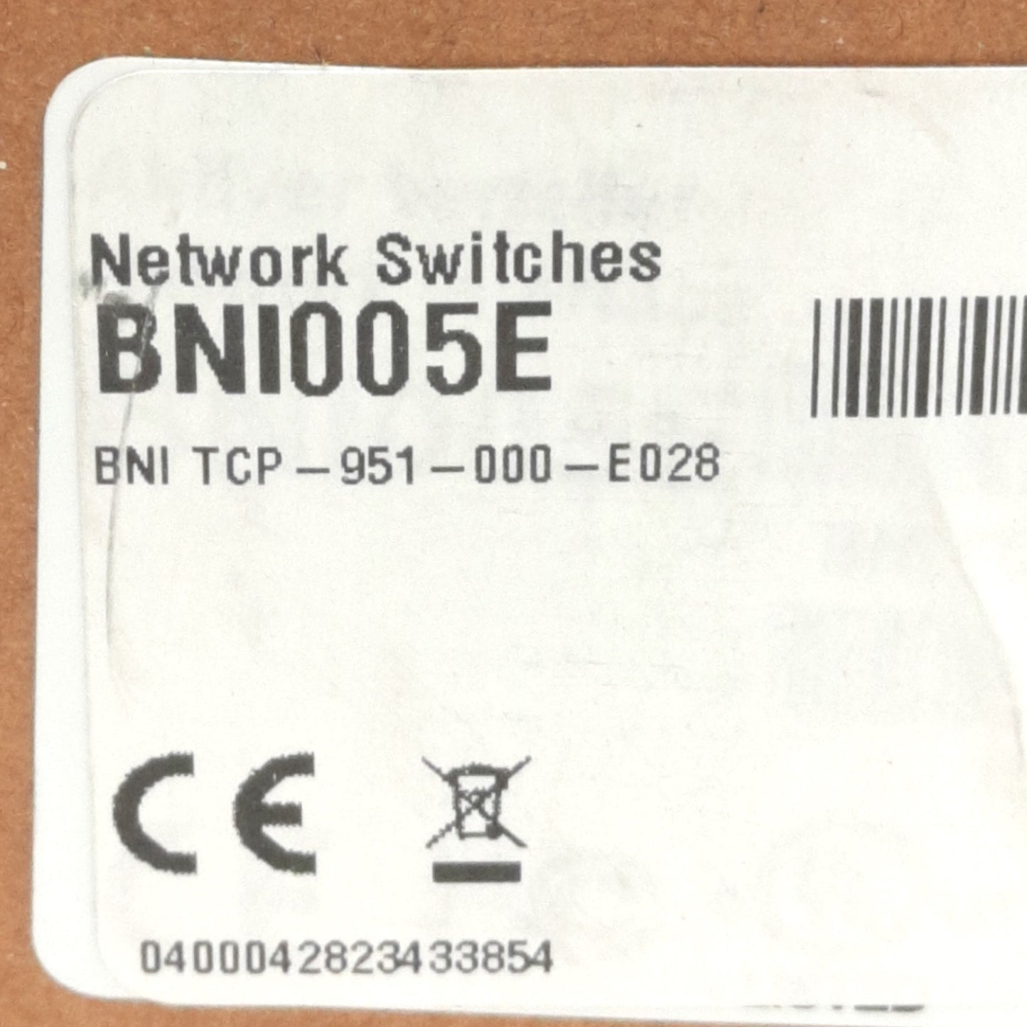 Used Balluff BNI TCP-951-000-E028 BNi005E Network Switch, 12-48V DC, RJ45, DIN Mount