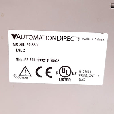 Used Automation Direct P2-550 Productivity2000 PLC CPU Module, *Broken Housing*