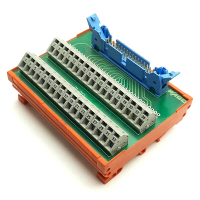 Used Wago 289-506 IDC Module, 34-Pin IDC Male to PCB Terminal Block, 125V 1A Rating