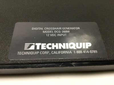 Used Techniquip DCG-200M Adjustable Digital Crosshair Video Image Reticle Generator