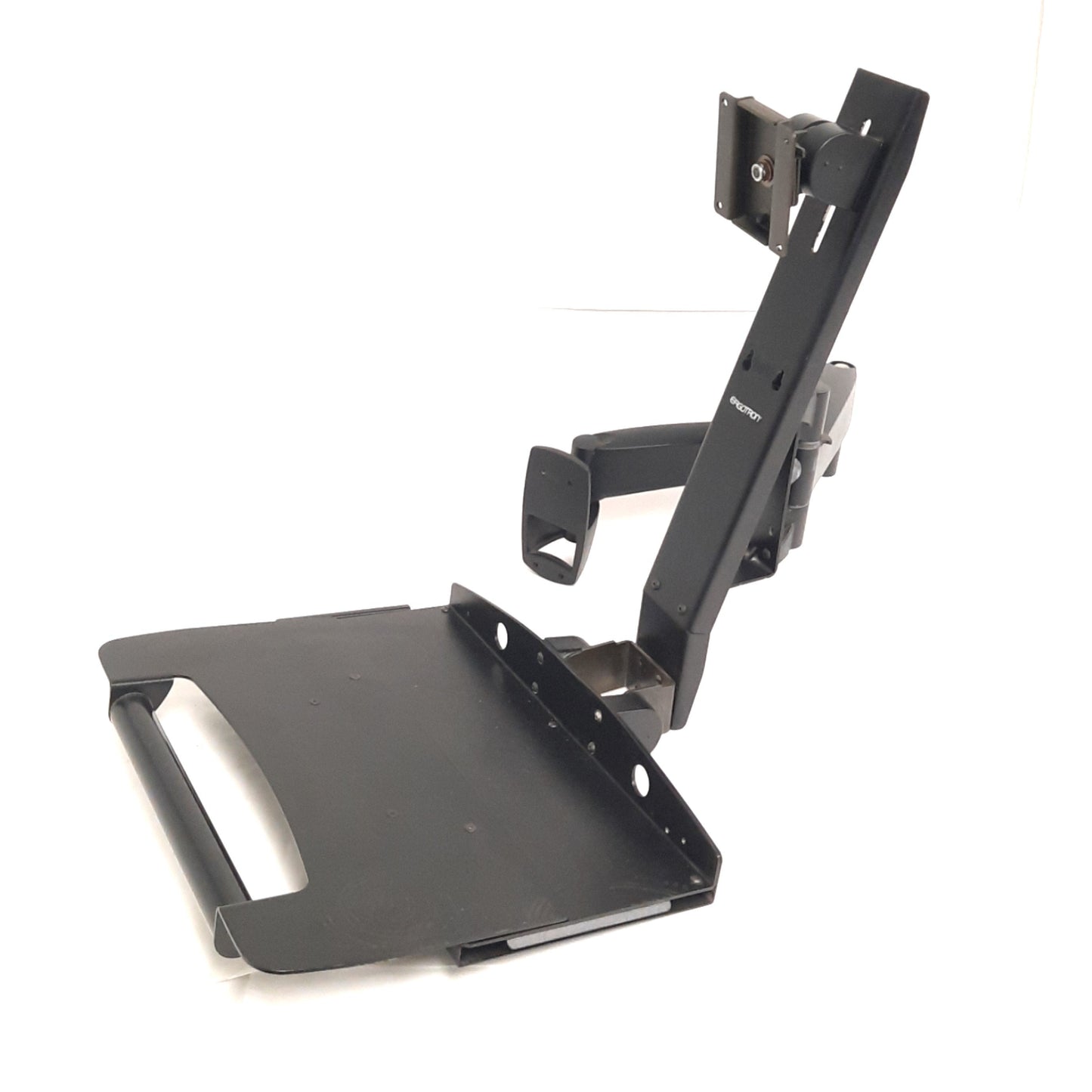 Used Ergotron 28-188-200 Combo Keyboard / Flat Panel Monitor Arm Wall Mount, Black