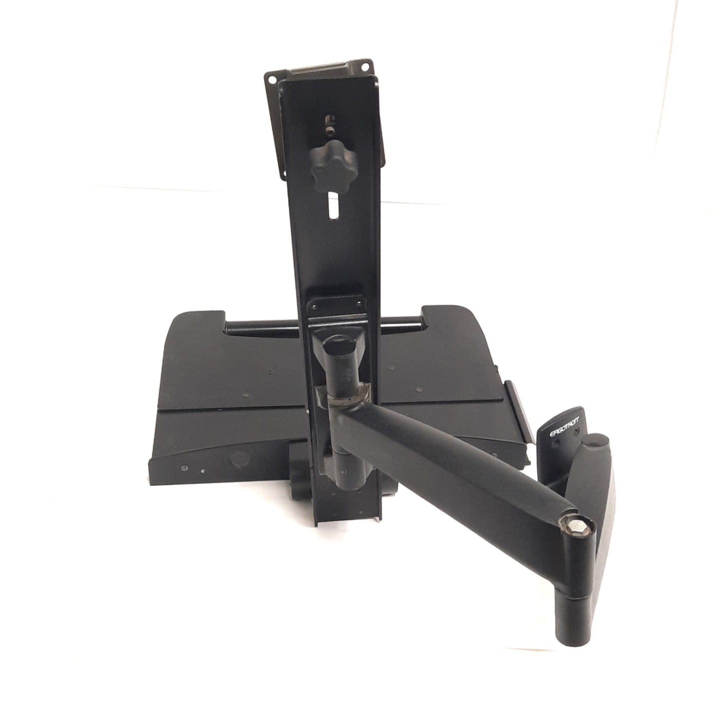 Used Ergotron 28-188-200 Combo Keyboard / Flat Panel Monitor Arm Wall Mount, Black