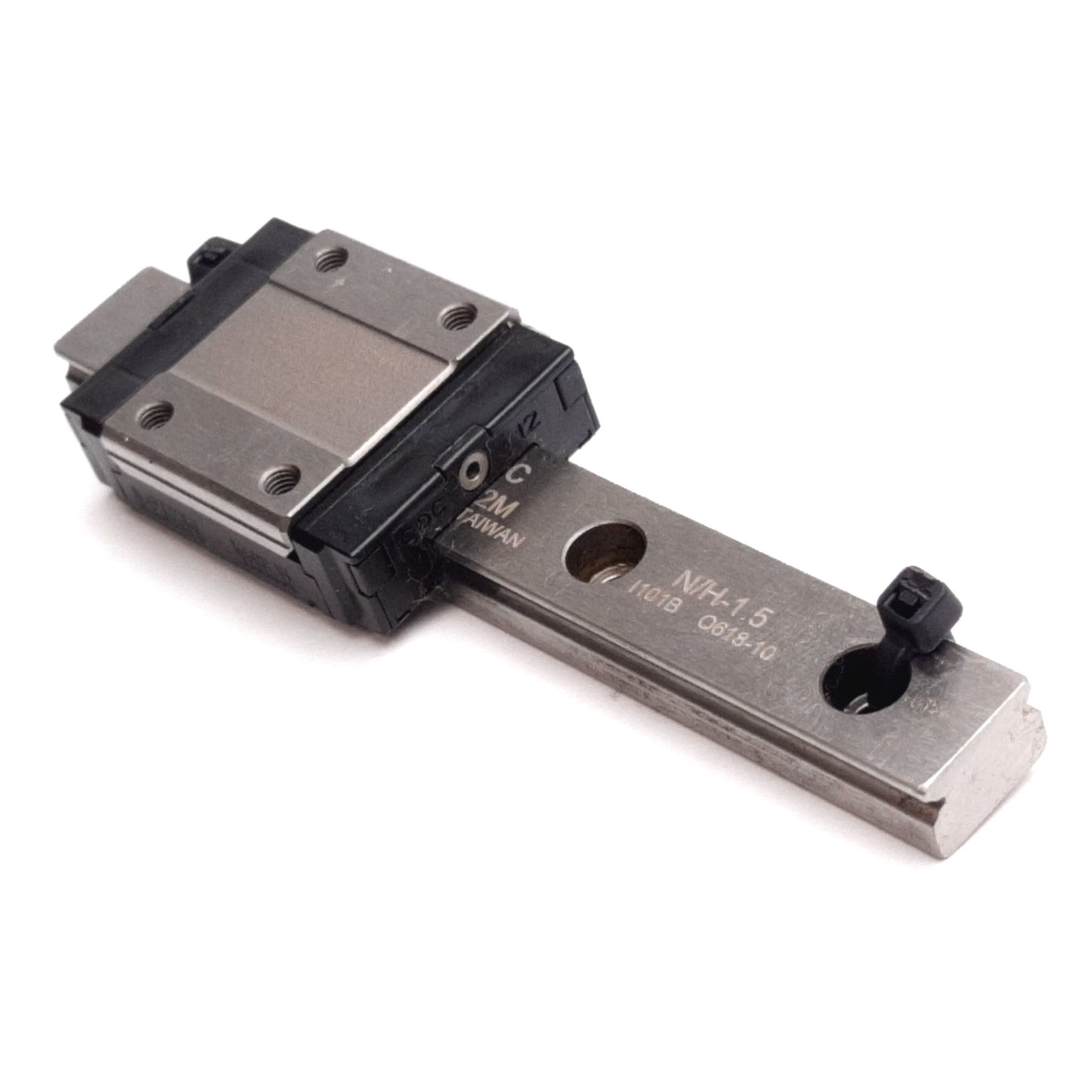 Used CPC MR12MN Linear Rail Guide, On 94mm Rail, Carriage: 27mm x 35.5mm x 13mm