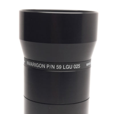 Used Melles Griot 59 LGU 025 Invarigon Telecentric Zoom Lens, 0.25X, 130mmWD, 1.6F#