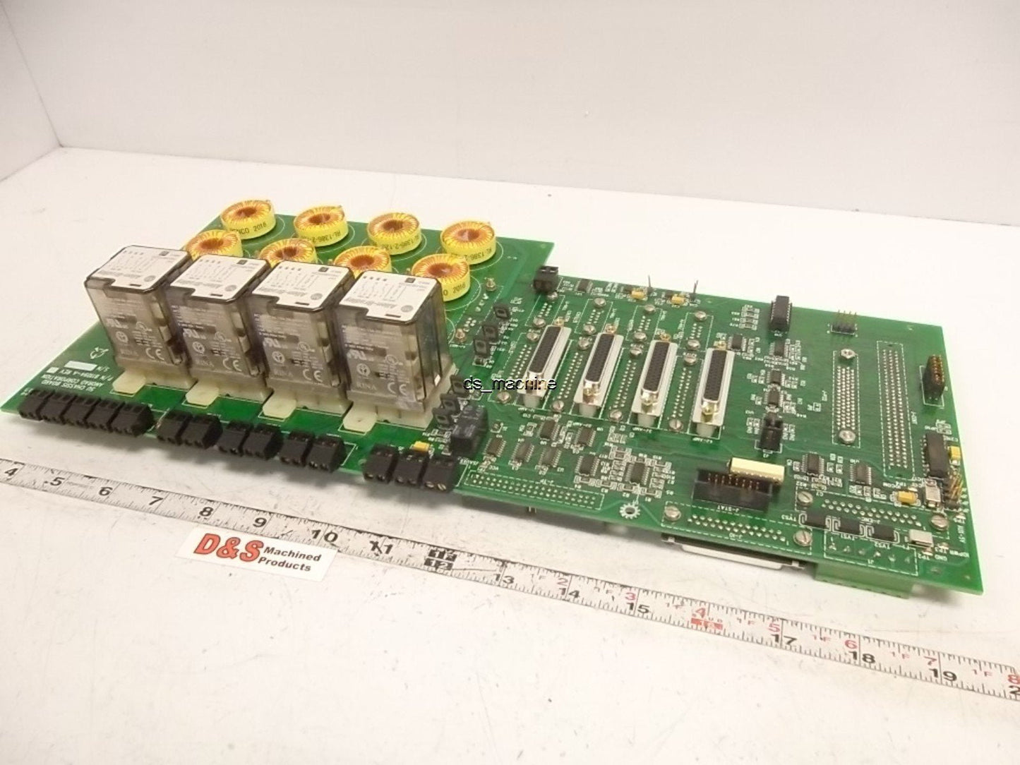 Used Anorad 811094-A 5Unit Chassis Board w/ 700-HB33Z24 Relays