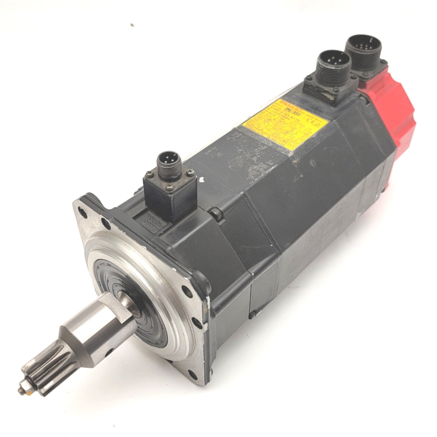 Used GE Fanuc AM9/3000 A06B-0163-B175 AC Servo Motor 1.8kW, 3000RPM, 9Nm, 161V, 200Hz