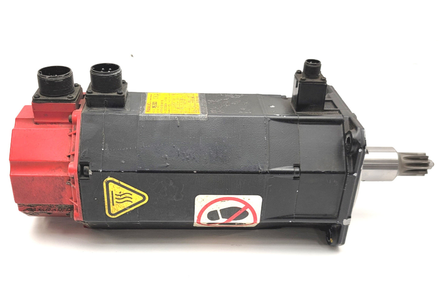 Used GE Fanuc AM9/3000 A06B-0163-B175 AC Servo Motor 1.8kW, 3000RPM, 9Nm, 161V, 200Hz