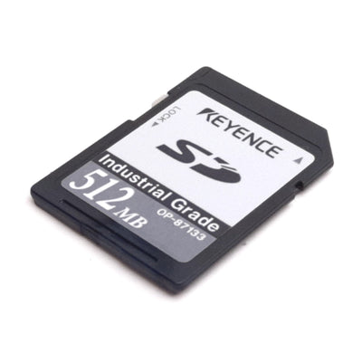 Used Keyence OP-87133 Industrial Grade SD Memory Card, Capacity: 512MB