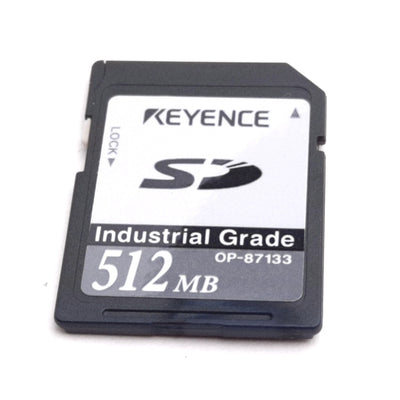 Used Keyence OP-87133 Industrial Grade SD Memory Card, Capacity: 512MB