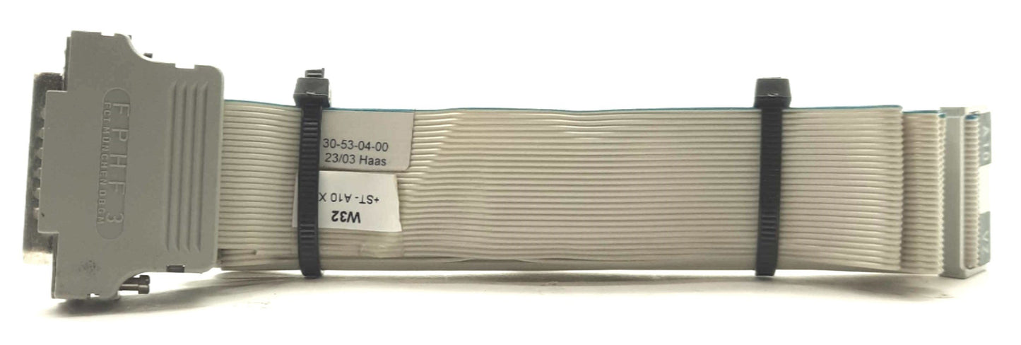 Used TRUMPF HAAS 30-53-04-00 LASER Ribbon Cable, DB25 to 25-Pin IEC, for HL Series