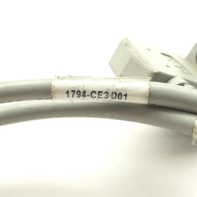 Used Allen Bradley 1794-CE3 Flex I/O Interconnect Cable, 16-Pin, 3' Long