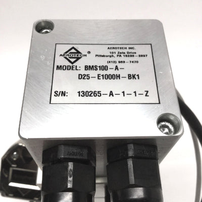 Used Aerotech BMS100-A-D25-E1000H-BK1 Brushless Servo Motor 3000RPM, NEMA23 w/Brake